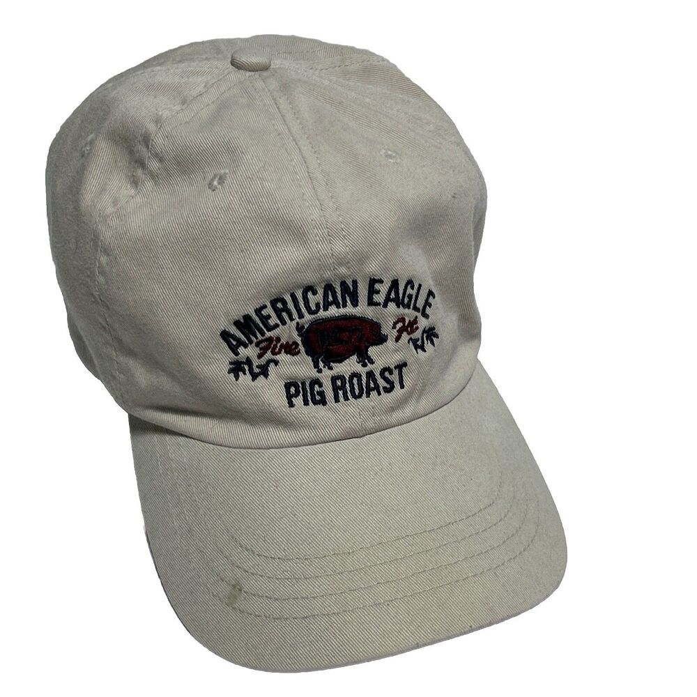 American Eagle Pig Roast Mens/Womens Hat Adjustable Strap Ball Cap Baseball